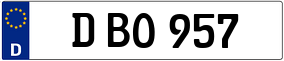 Truck License Plate